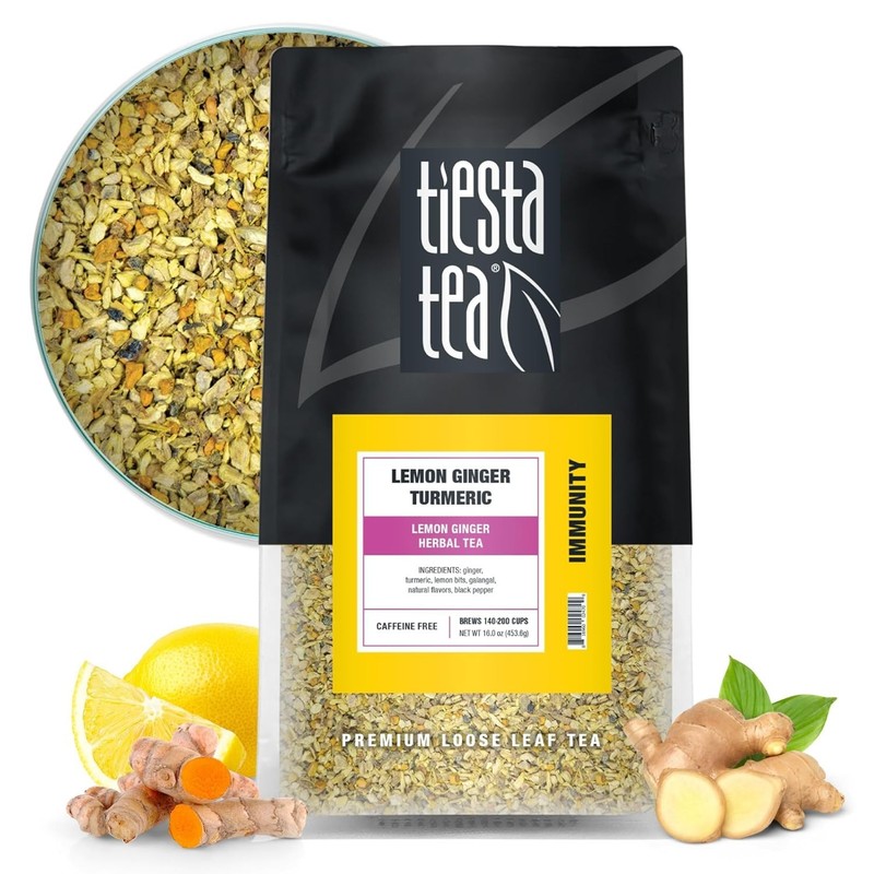 Tiesta Tea – Lemon Ginger Turmeric | Lemon Ginger Herbal Tea | Premium Loose …