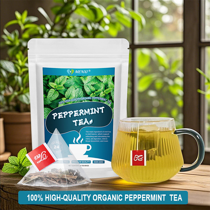 Pure Peppermint Tea - Caffeine Free, 100% Natural Herbal Tea, 24 bags gallery