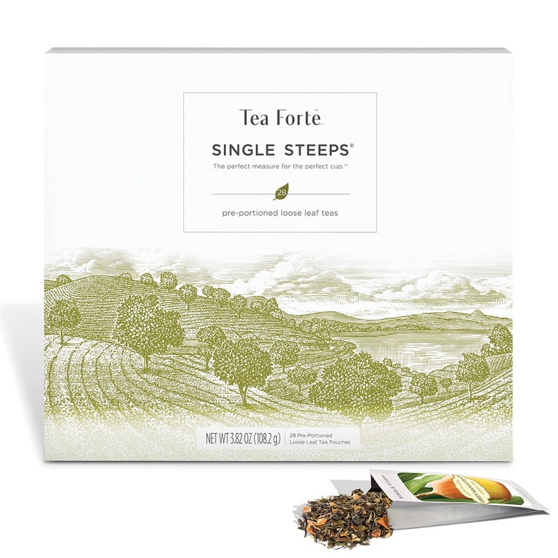 Tea Forte Classic Assortment Single Steeps Loose Leaf Premium Tea Gift Set Sa... gallery