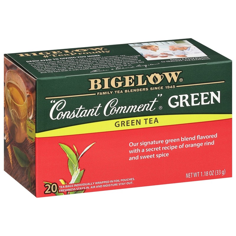Bigelow Tea Constant Comment Green Tea, Caffeinated, 20 Count Pack of 6 120 T…