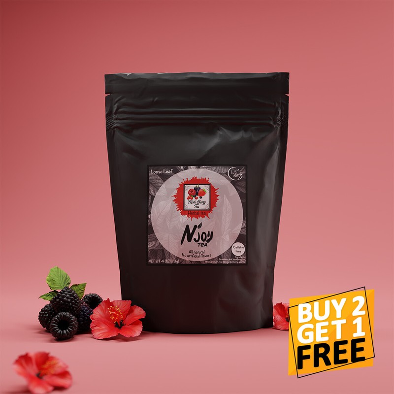 Triple Berry Tea Premium LOOSE LEAF TISANE TEA