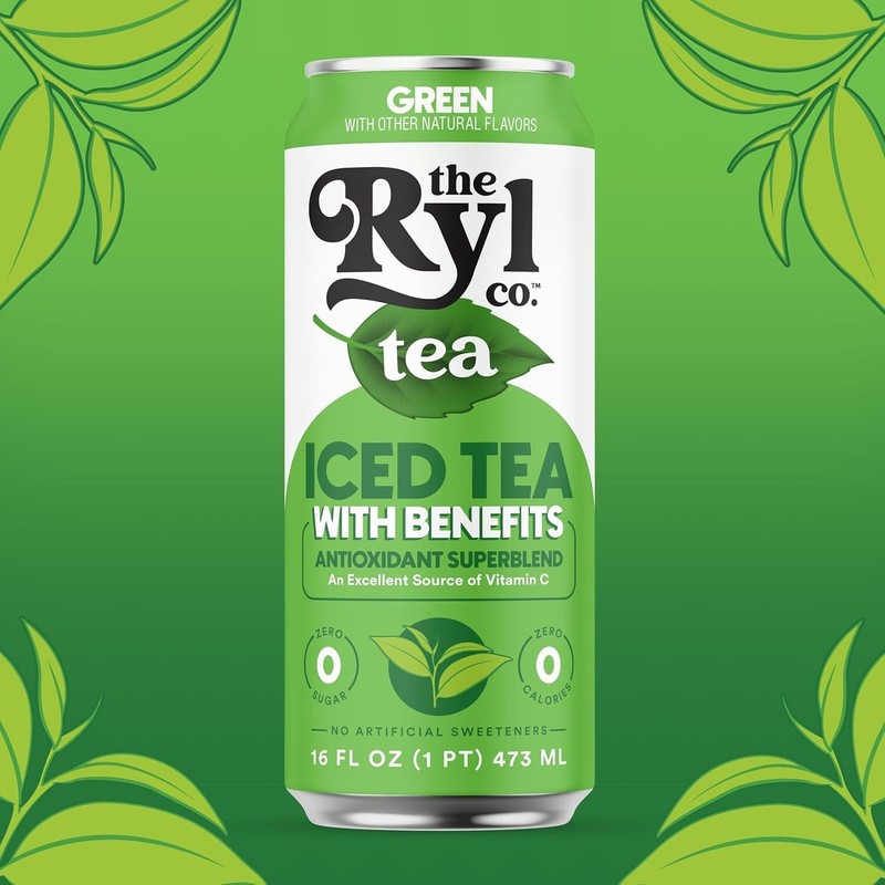 Refreshing Ryl Zero Sugar Green Tea, Antioxidant Superdrink, 16 Fl Oz 12-Pack gallery