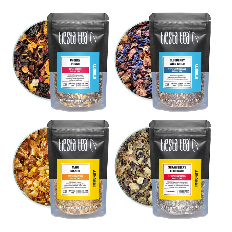 - Fruity Tea Sampler Dry Flight Set, Loose Leaf, No Caffeine, Makes Hot and I... gallery