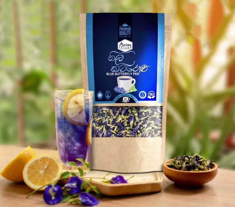 Ceylon Dried Natural Blue Butter Fly Pea 20g Pure Raw Organic Herbal Drink