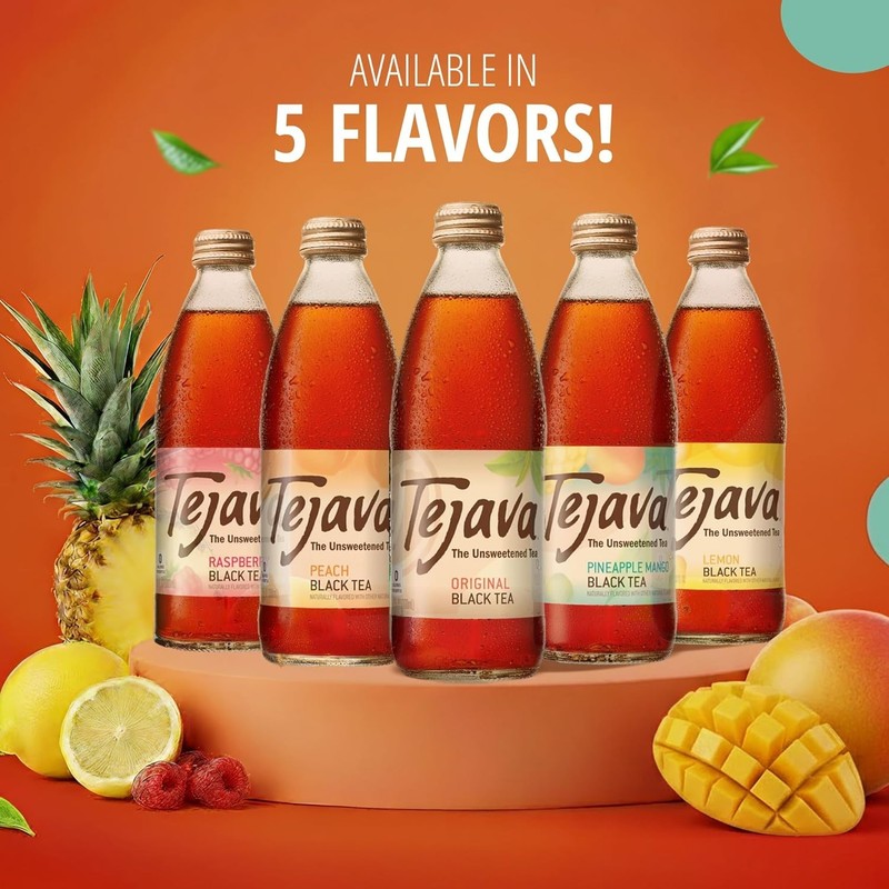 Refreshing Raspberry Black Iced Tea 4 Pack 12oz Glass Bottles No Preservatives gallery
