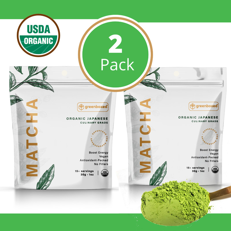 ➡➡🍵100% ORGANIC Matcha Green Tea Powder Japanese Culinary Grade 1 oz. (2 PK.)