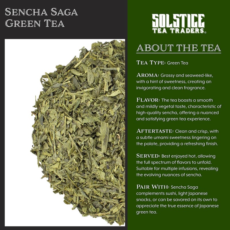 Solstice Loose Leaf Sencha Green Tea 1 LB Bulk 16-Ounces Japanese Style Green... gallery