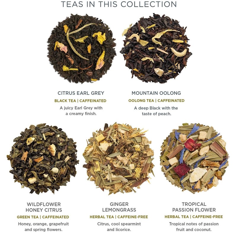 Tea Forte Premium Presentation Box Gift Set Sampler, 20 Count, Assorted Blends gallery