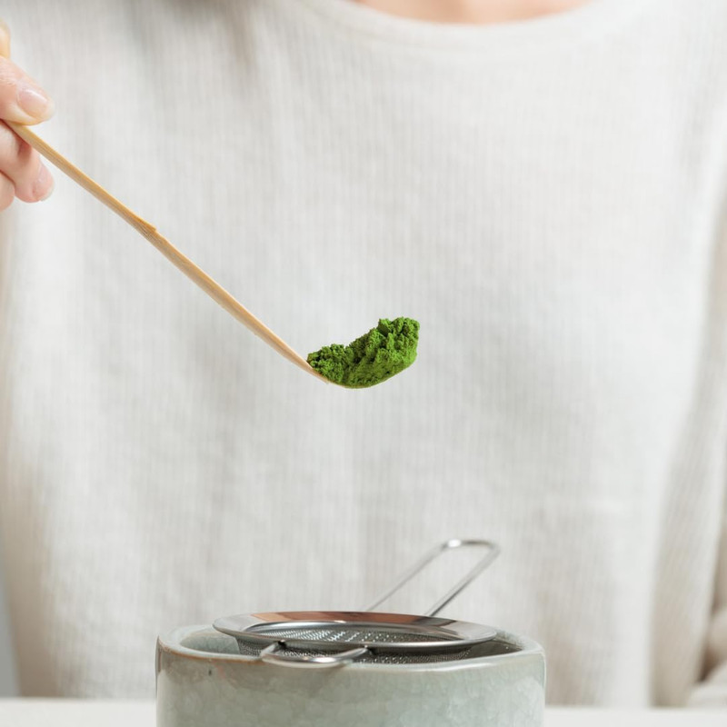 Complete Matcha Tea Ceremony Set - Includes: Bamboo Matcha Whisk & Bamboo Tea Sc gallery