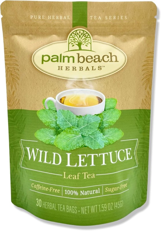 Wild Lettuce Leaf Tea – Pure Herbal Tea Series, 30ct