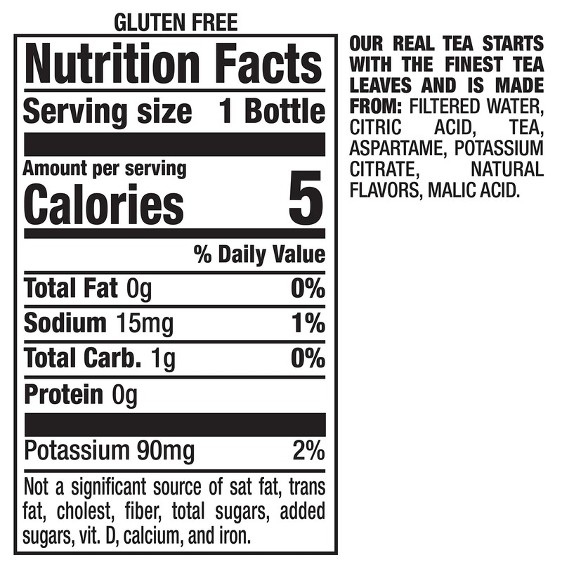 Zero Sugar Raspberry Tea, 16 fl oz recycled plastic bottle, Pack of 12 gallery
