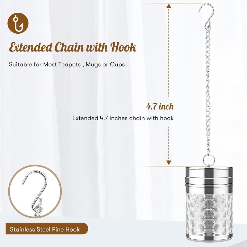 Tea Infusers Set for Loose Tea, 2 Pack gallery