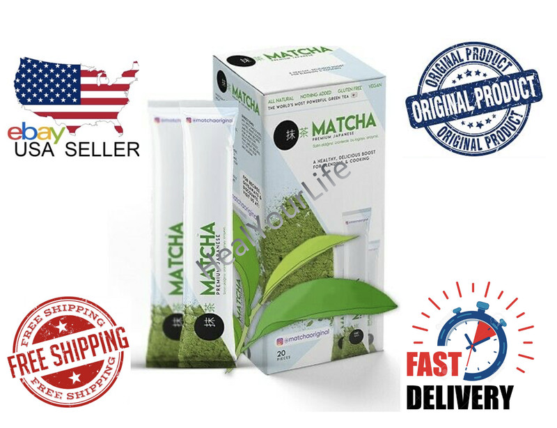 Matcha Premium Japanese Tea Natural Green Tea Powder (20 pcs) ** USA SELLER **