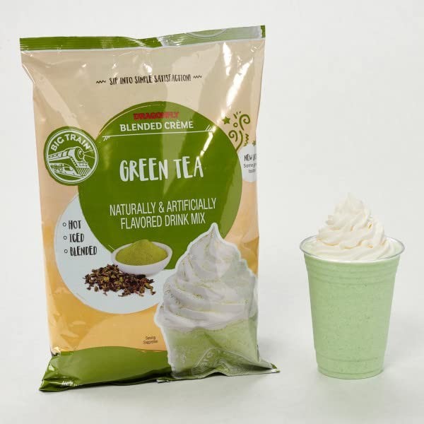 Dragonfly Green Tea Blended Crème Beverage Mix, 3.5 Pound Pack of 1 gallery