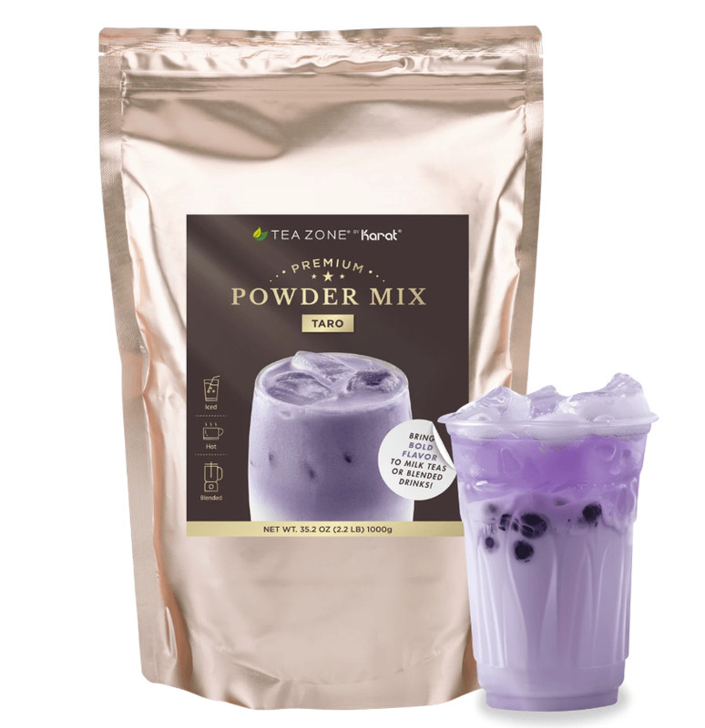 Tea Zone Taro Powder/Taro Tea Powder (2.2 lbs, P1065) for Taro Milk Tea-TaiwanTe