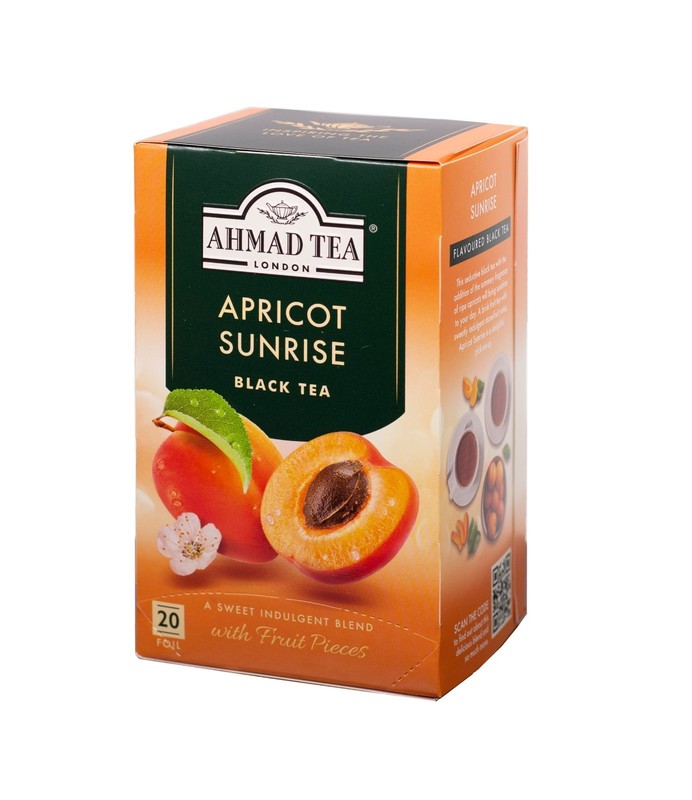 Apricot Sunrise Black Tea - 20 Count, Pack of 6 - Premium Loose Leaf Tea Bags gallery
