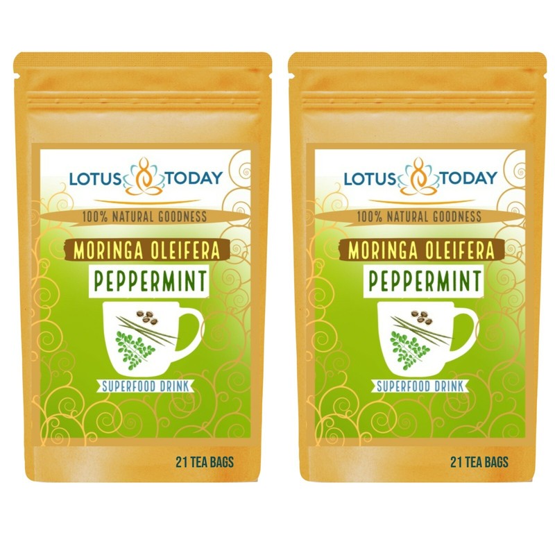 Peppermint Tea with Moringa Leaf, Energy Boost, Diet and Wellness 63 Tea Bags gallery