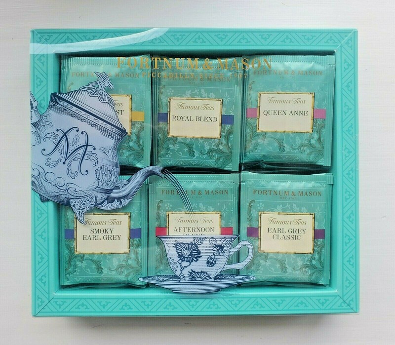 Fortnum and Mason UK Famous Teas Selection Gift Box, 60 Tea Bags -EXP 4/25
