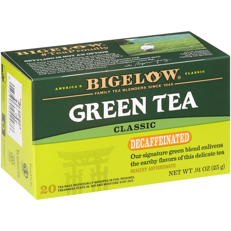 Bigelow Tea Classic Green Tea Decaffeinated Tea Decaf Green Tea 120 Total Bags