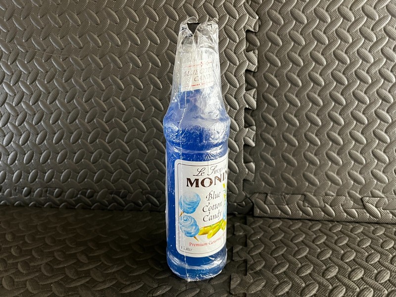 Monin Blue Cotton Candy Syrup Cocktail Drink Mix Bottle 1.0L