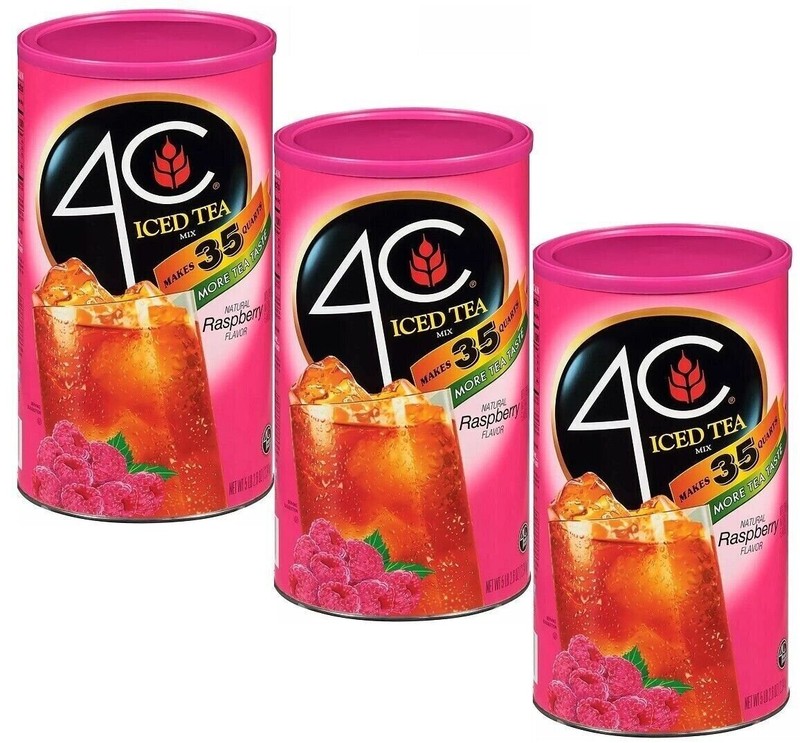 3 Pack – 4C 35 QT Raspberry Iced Tea Mix (82.6 oz.)