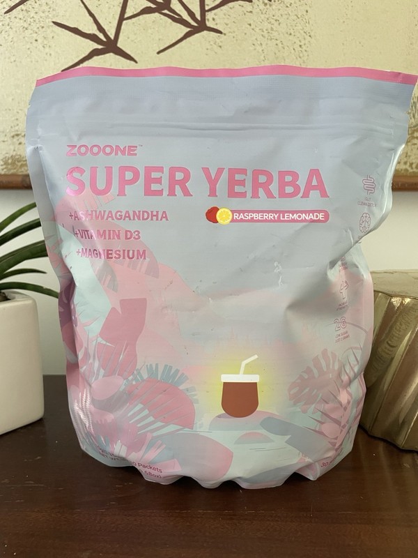 ZOOONE Super Yerba Mate Instant Powder – Raspberry Lemonade Flavor | 30 S