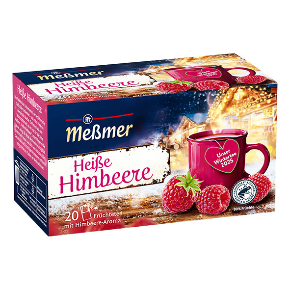 Messmer tea HOT RASPBERRY -Limited Edition -1 box/20 tea bags- FREE SHIP