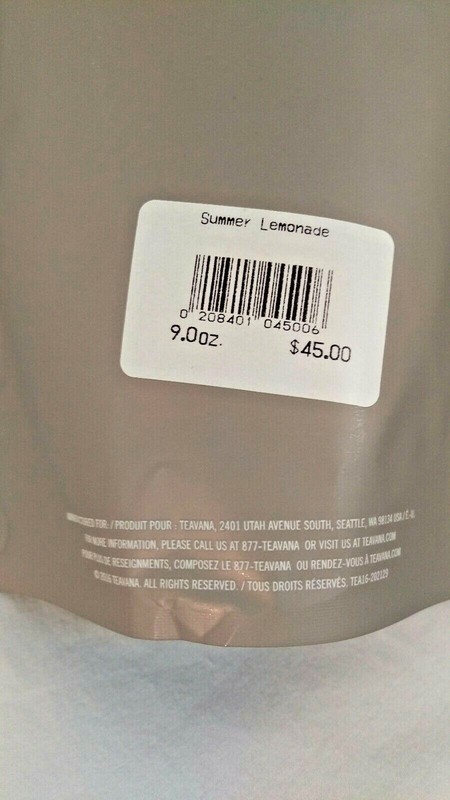 TEAVANA Summer Lemonade Refreshing Citrus Loose Herbal Tea Fresh Pack Limited gallery