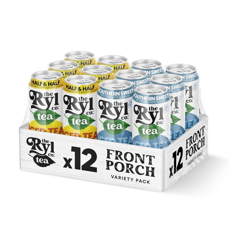 Iced Tea Variety Pack: Sweet Tea & Half N' Half, Zero Sugar, Low Carb, 12-Pack