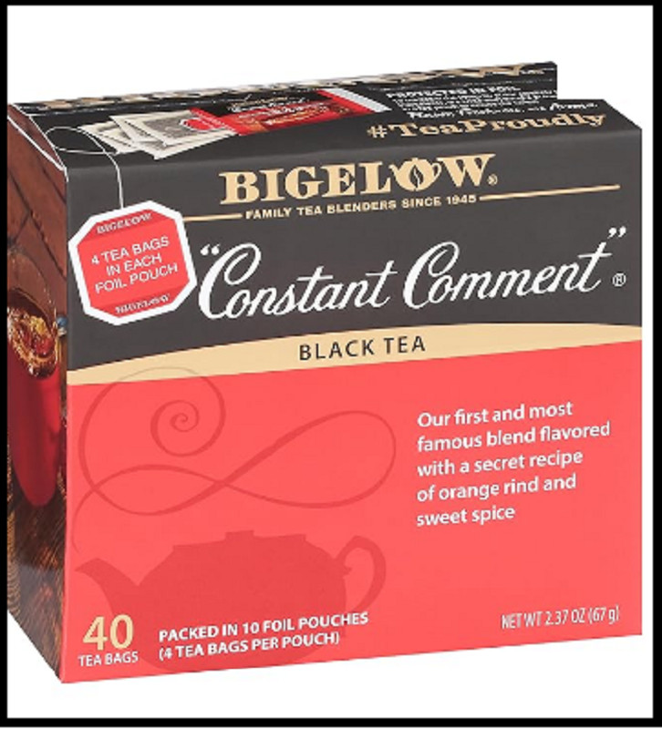 Bigelow Tea Constant Comment Black Tea Caffeinated Tea 40 Count Box Pack of 6...