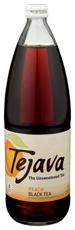 Tejava Black Peach Unsweetened Tea 1 Lt