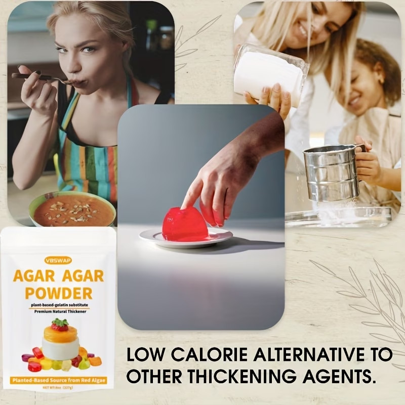 Agar Powder Plant-Based Source From Red Algae Unflavored Thickening Agent gallery