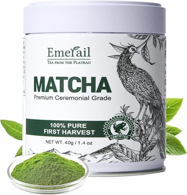 Emerail Ceremonial Grade Matcha Green Tea Powder1.4oz Pure Premium First Harvest