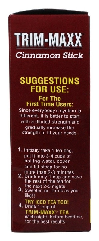 Cinnamon Herbal Tea Bags - 60 Count - Natural Weight Loss & Detox Support gallery