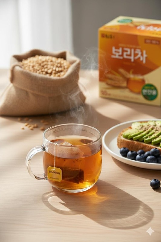 Damtuh Korean Barley Tea, Roasted Barley Tea Bags, Boricha Mugicha, Caffeine-... gallery