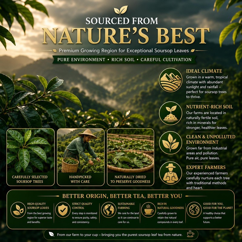 45 Count Premium Soursop Graviola Tea Bags 100% Natural soursop leaves, NonG... gallery