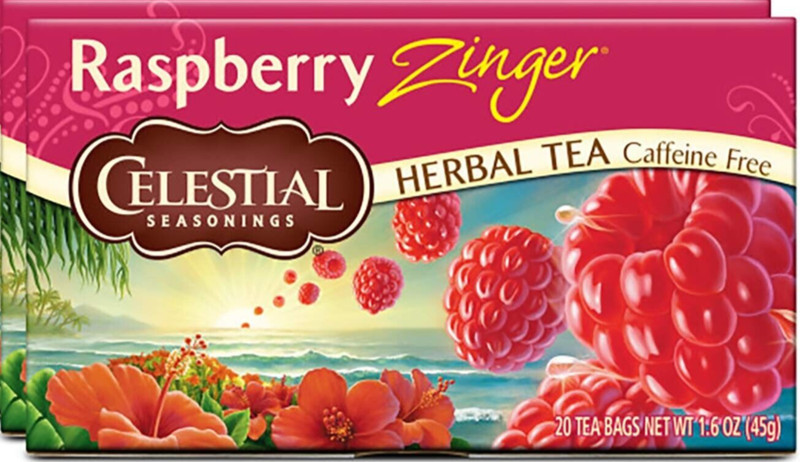 Lot 2 Celestial Raspberry Zinger Herbal Tea 40 Bag Father Gift Caffeine FreeShip gallery