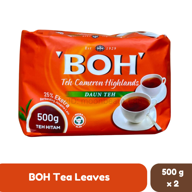 2 x BOH Cameron Highlands Tea Leaves Robust Full-bodied Flavour (500g)
