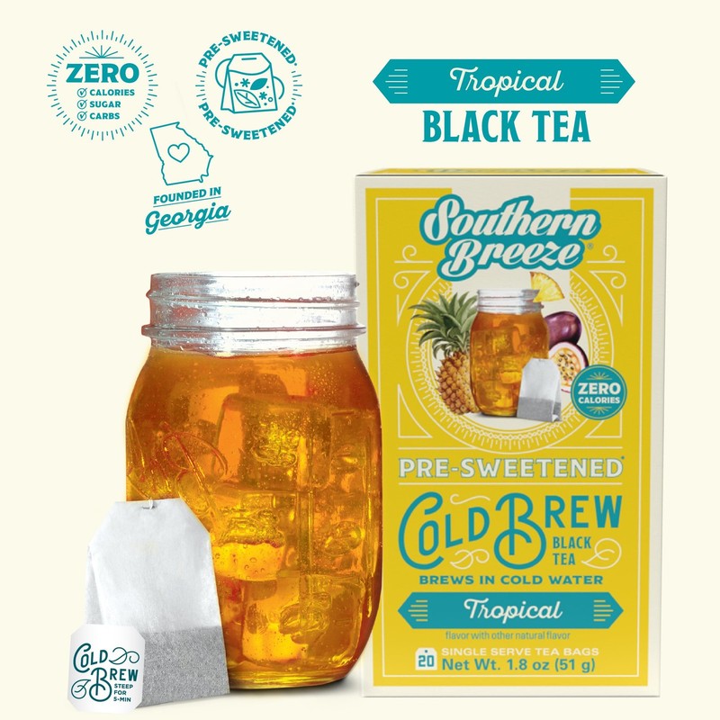 Cold Brew Sweet Tea Tropical Iced Tea with Black Tea and Zero Carbs Zero Suga... gallery