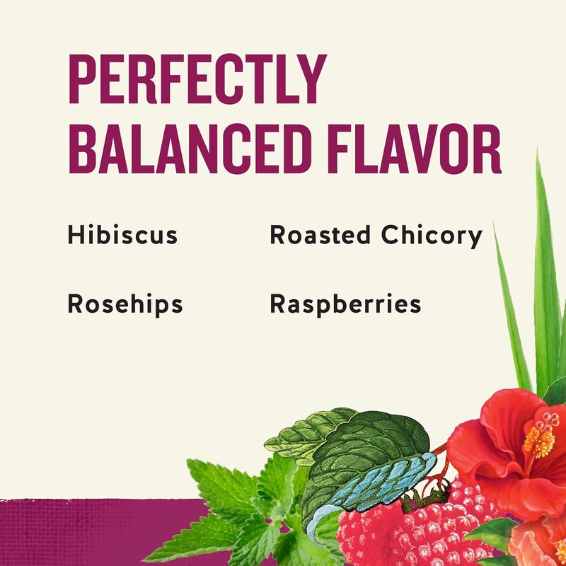 Celestial Seasonings Raspberry Zinger Herbal Tea, Caffeine Free, 20 Tea Bags Box gallery