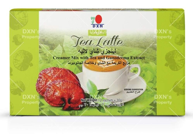 DXN Lingzhi Tea Latte Ganoderma Creamer Dairy Free Less Bitter 12 sachets x 30g