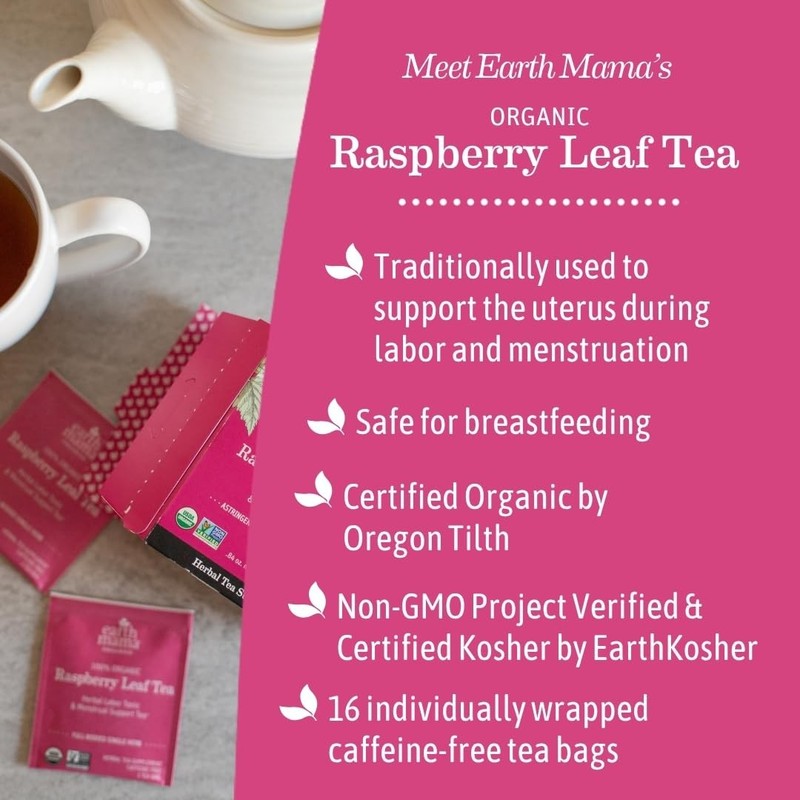 Organic Red Raspberry Leaf Tea Labor Prep & Menstrual Support Herbal Tea gallery