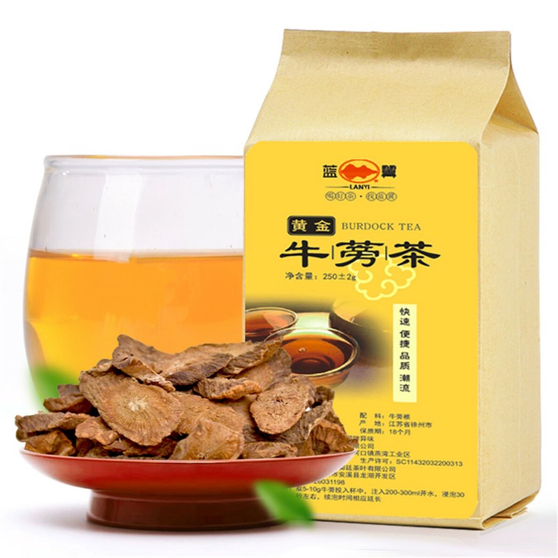 Health Tea 250g Premium Organic Herbal Tea Dried Burdock Gold Root Slices Food