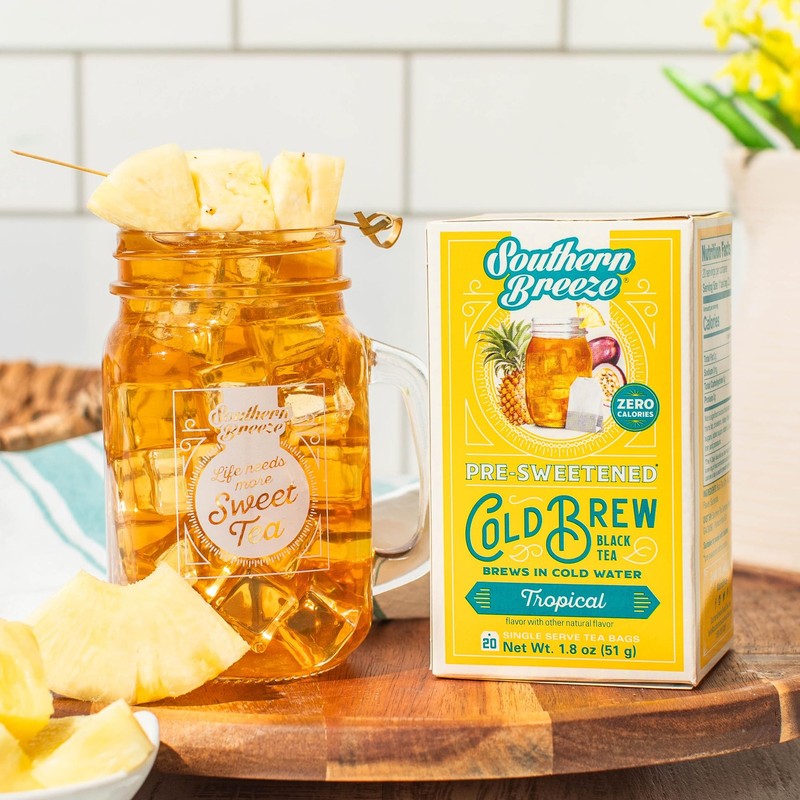 Cold Brew Sweet Tea Tropical Iced Tea with Black Tea and Zero Carbs Zero Suga... gallery
