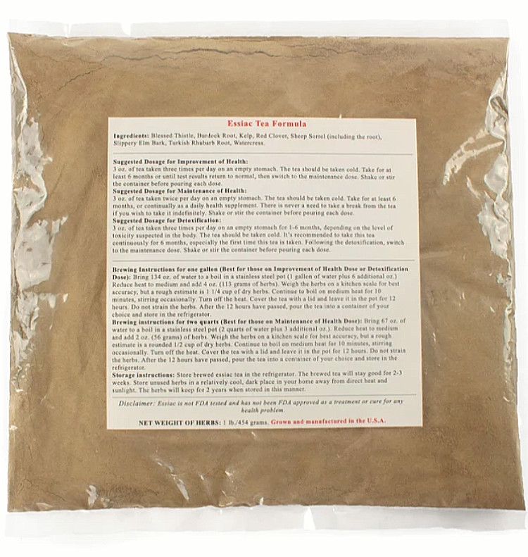 THE Authentic Organic ESSIAC TEA – 8 Herb Formula of the Highest Quality 1 lb.