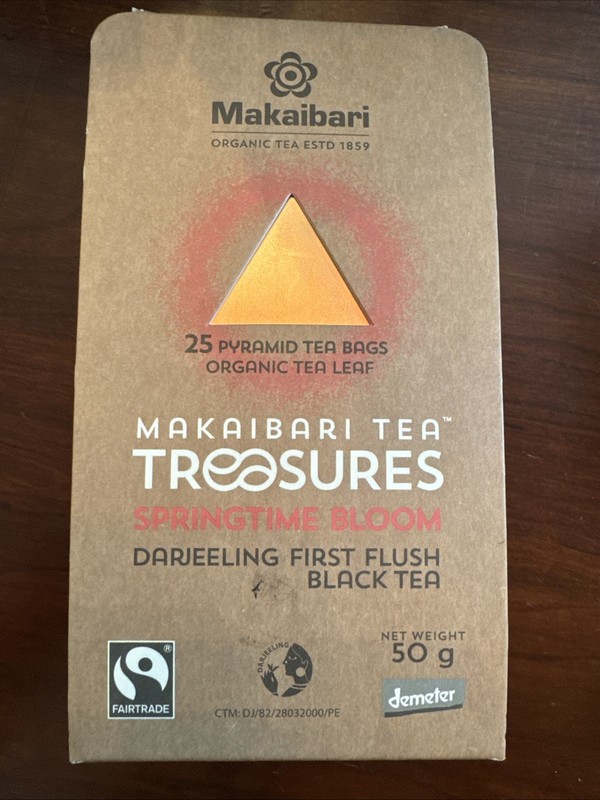 Makaibari Tea Treasures Springtime Bloom Darjeeling First Flush Black Tea 25 Bag