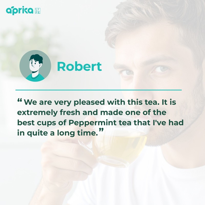 Pure Peppermint Tea - no stems, 100% Natural Herbal Tea, 60 bags, USA seller gallery