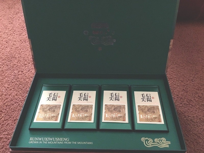 RARE Chunghwa Treasures Xinyang Maojian Green Tea Premium Gift Box Set – 4 Tins