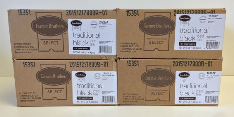 Fresh brew ice Tea – Farmer Brothers – 4 Cases of 48/1 oz (192 packs) unsweeten