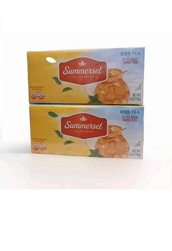 Summerset Iced Tea 24 tea Bags 6.Oz/170g Exp:05/2026 Pack Of 2